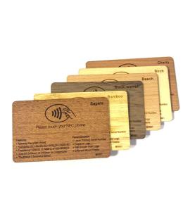 Dřevěná karta RFID