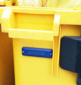 RFID řešení pro nakládání s pevným lékařským odpadem