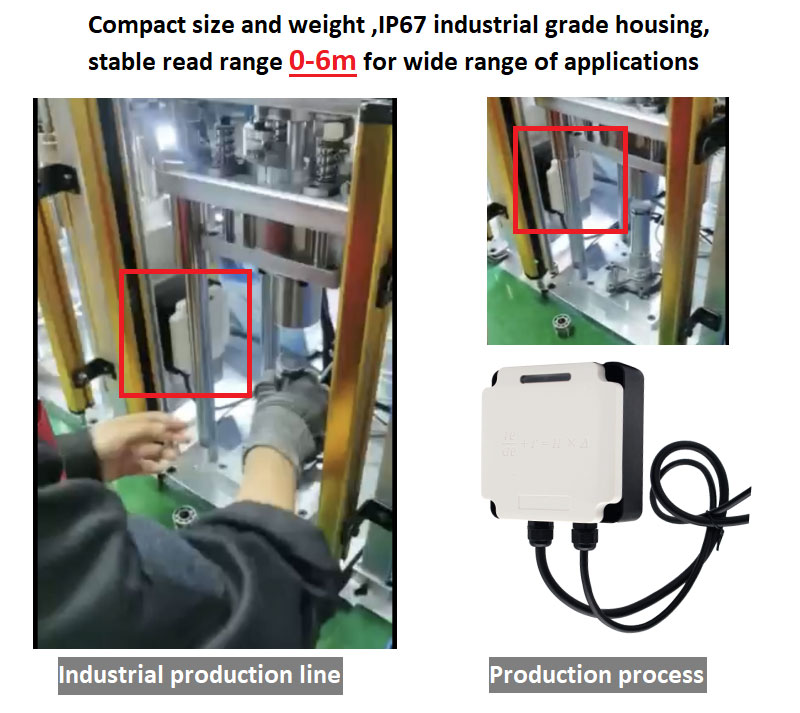 Správa s průmyslovou čtečkou RFID s Modbusem s PLC UHF/5 pro všechny výrobní linky RFID 915M