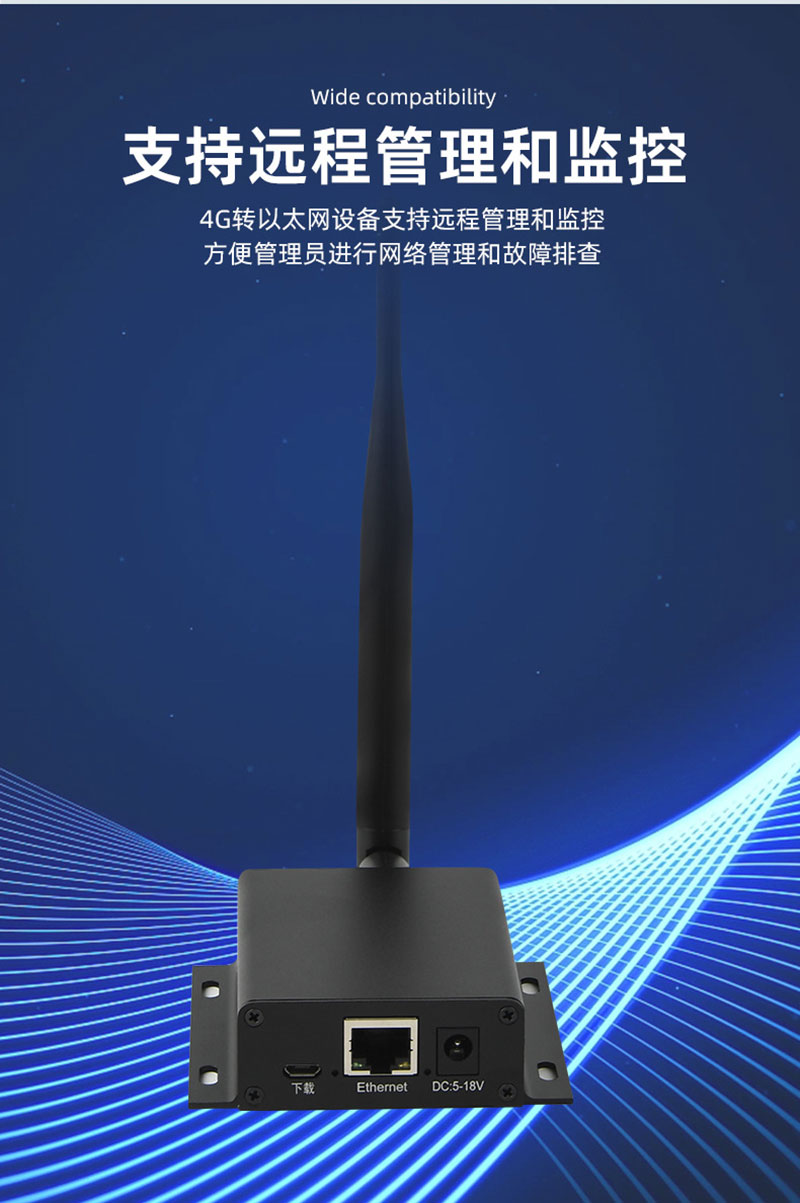 Gigabitový průmyslový 4G bezdrátový router pro správu sériového portu RS232/RS48 Vzdálená karta IoT
